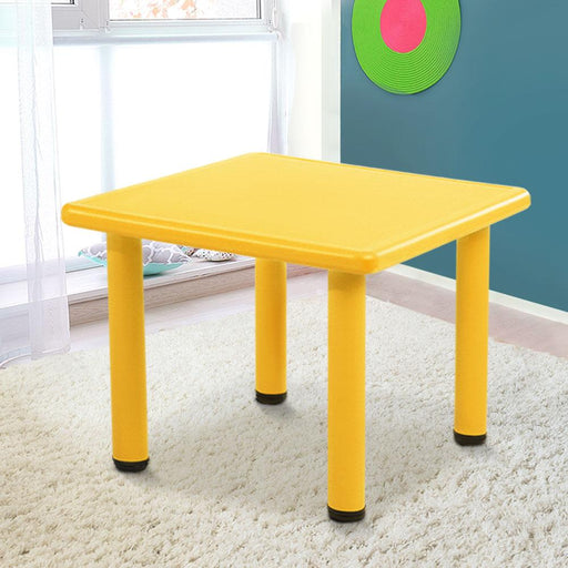 Bostin Life Keezi Kids Table Study Desk Children Furniture Plastic Yellow Baby & >