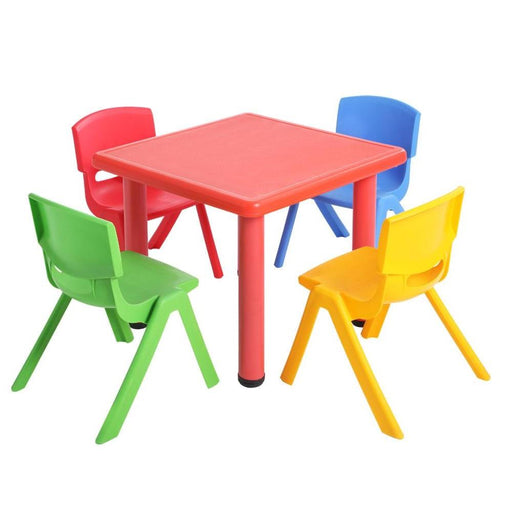 Bostin Life Keezi 5 Piece Kids Table And Chair Set - Red Baby & > Furniture