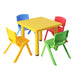 Bostin Life Keezi 5 Piece Kids Table And Chair Set - Yellow Baby & > Furniture