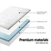 Bostin Life Bedding Cool Gel Memory Foam Mattress Topper W/bamboo Cover 8Cm - Single Dropshipzone