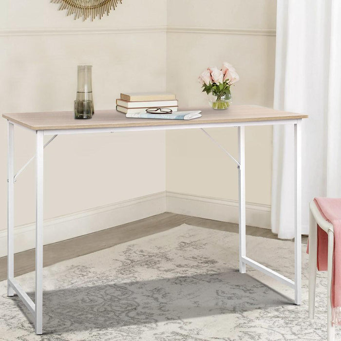 Bostin Life Minimalist Metal Desk - White Furniture > Office