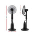 Bostin Life Devanti Mist Fan Pedestal Fans Cool Water Spray Timer Remote 5 Blades Black Appliances >