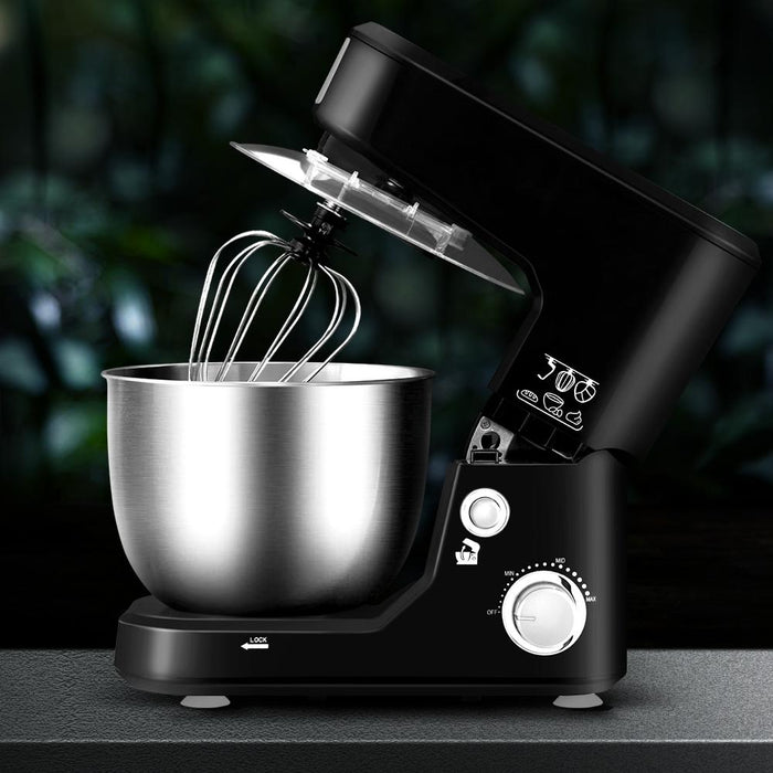Devanti Electric Stand Mixer 1000W Kitchen Food Beater Cake Aid Whisk Bowl Hook Appliances >