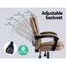 Artiss Massage Office Chair Pu Leather Recliner Computer Gaming Chairs Espresso Furniture >