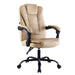 Bostin Life Pu Leather 2 Zone Massage Office Gaming Recliner Chair - Khaki Furniture >
