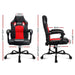 Bostin Life Artiss Massage Office Chair Gaming Computer Seat Recliner Racer Red Dropshipzone