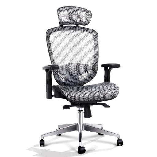 Artiss Office Chair Gaming Computer Chairs Mesh Net Seating Grey Furniture >