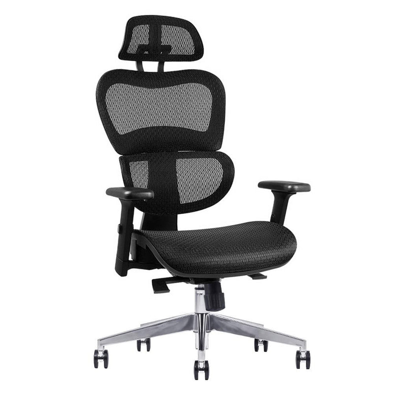 Executive Deluxe Office Mesh Chair Net High Back Home School Gaming Black Furniture >