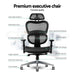 Executive Deluxe Office Mesh Chair Net High Back Home School Gaming Black Furniture >