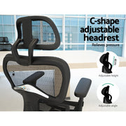 Executive Deluxe Office Mesh Chair Net High Back Home School Gaming Black Furniture >