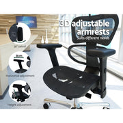 Executive Deluxe Office Mesh Chair Net High Back Home School Gaming Black Furniture >