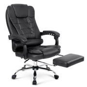 Bostin Life Pu Leather Reclining Chair With Footrest - Black Furniture > Office