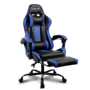 Bostin Life Racer Style Computer Gaming Office Chair - Black And Blue Furniture >