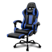 Bostin Life Racer Style Computer Gaming Office Chair - Black And Blue Furniture >
