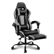 Bostin Life Racer Style Computer Gaming Office Chair - Black And Grey Furniture >