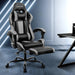 Bostin Life Racer Style Computer Gaming Office Chair - Black And Grey Furniture >