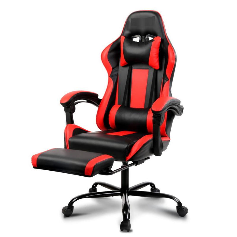 Bostin Life Racer Style Computer Gaming Office Chair - Black And Red Furniture >