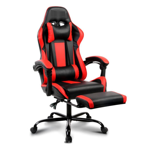 Bostin Life Racer Style Computer Gaming Office Chair - Black And Red Furniture >