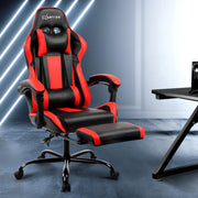 Bostin Life Racer Style Computer Gaming Office Chair - Black And Red Furniture >