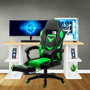 Bostin Life Racer Style Computer Gaming Office Chair - Black And Green Furniture >