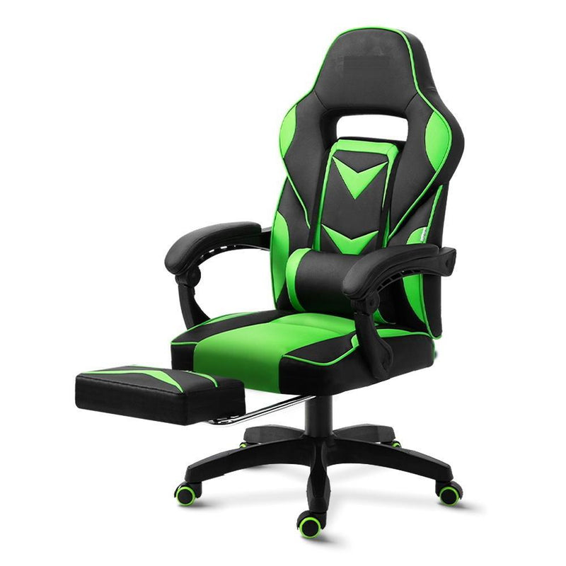 Bostin Life Racer Style Computer Gaming Office Chair - Black And Green Furniture >
