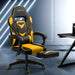 Bostin Life Racer Style Computer Gaming Office Chair - Black And Yellow Furniture >
