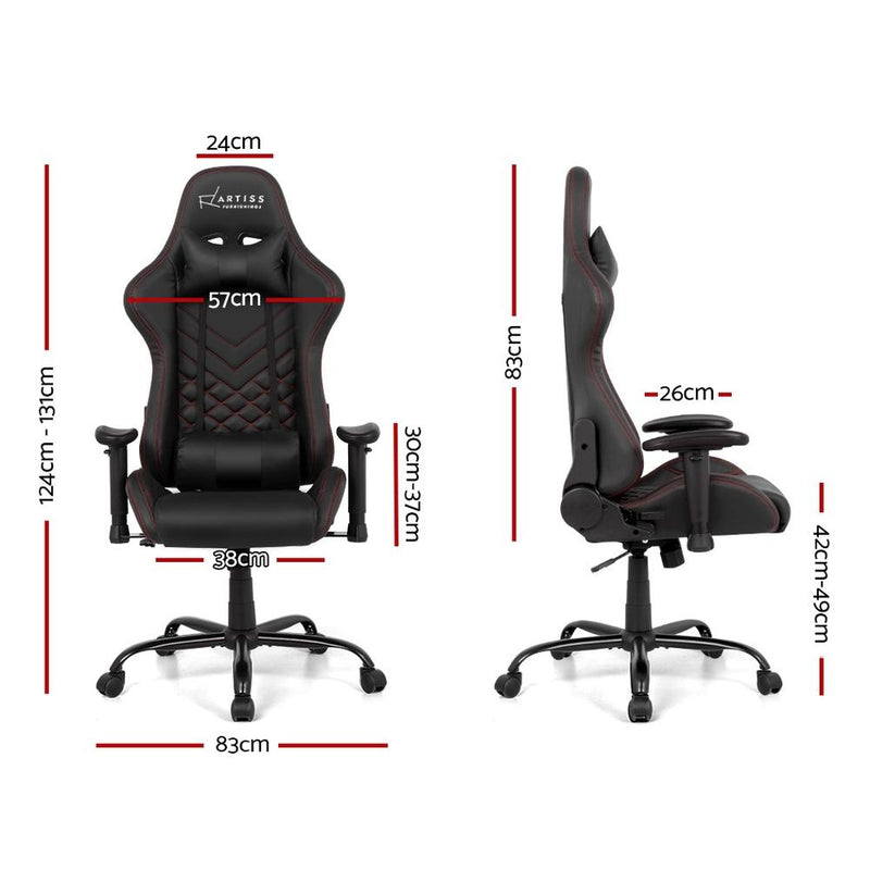 Bostin Life Gaming Office Chairs Computer Desk Racing Recliner Executive Seat Black Dropshipzone
