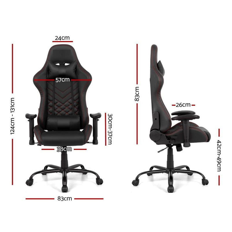 Bostin Life Gaming Office Chairs Computer Desk Racing Recliner Executive Seat Black Dropshipzone