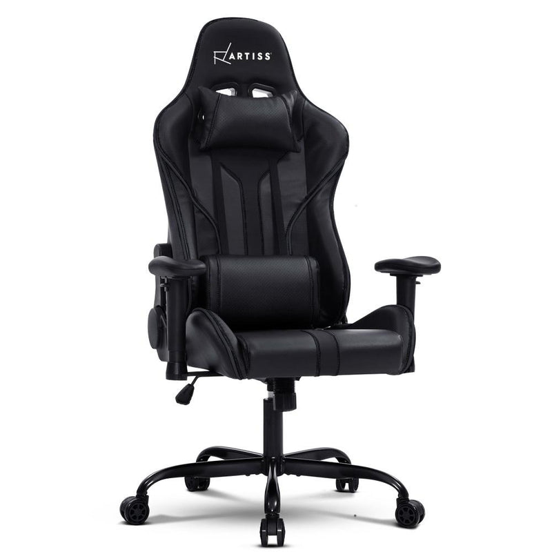 Bostin Life Racer Style Computer Gaming Office Chair - Black Furniture >