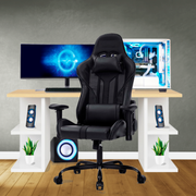 Bostin Life Racer Style Computer Gaming Office Chair - Black Furniture >