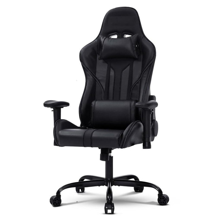 Bostin Life Racer Style Computer Gaming Office Chair - Black Furniture >