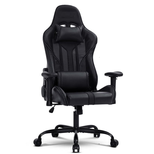 Bostin Life Racer Style Computer Gaming Office Chair - Black Furniture >