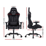 Bostin Life Racer Style Computer Gaming Office Chair - Black Furniture >