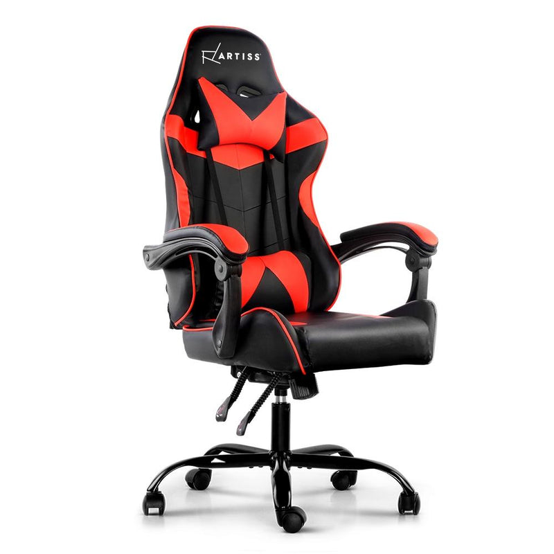 Bostin Life Racing Style Recliner Gaming Office Chair - Black And Red Furniture >