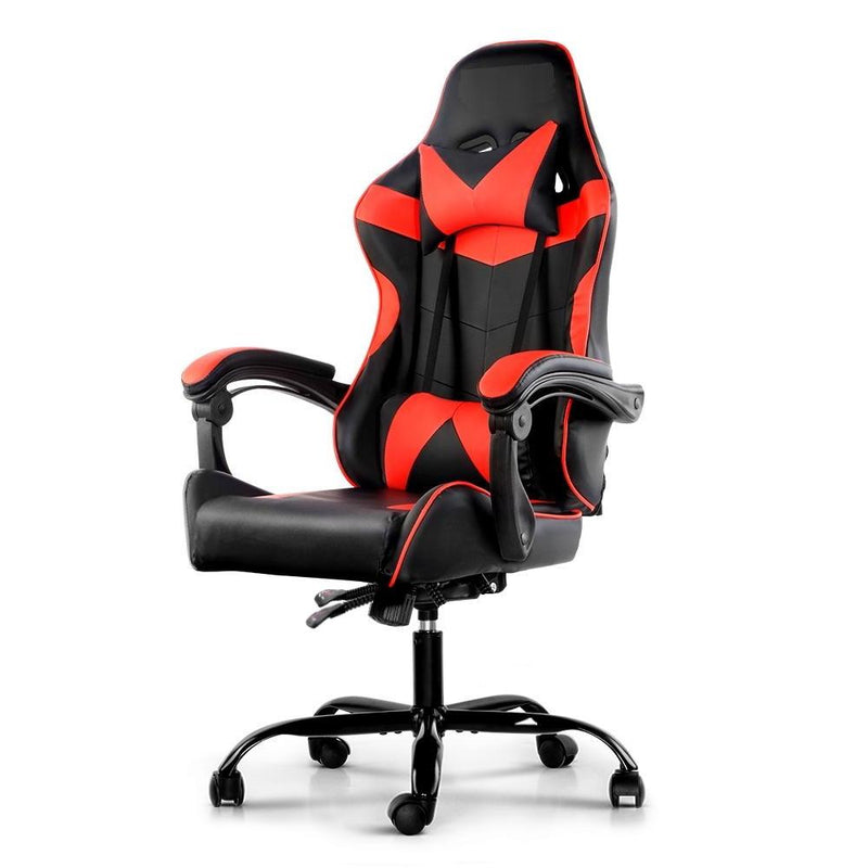 Bostin Life Racing Style Recliner Gaming Office Chair - Black And Red Furniture >