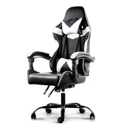 Bostin Life Racer Style Computer Gaming Office Chair - Black And White Furniture >