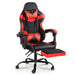 Bostin Life Gaming Office Chairs Computer Seating Racing Recliner Footrest Black Red Dropshipzone