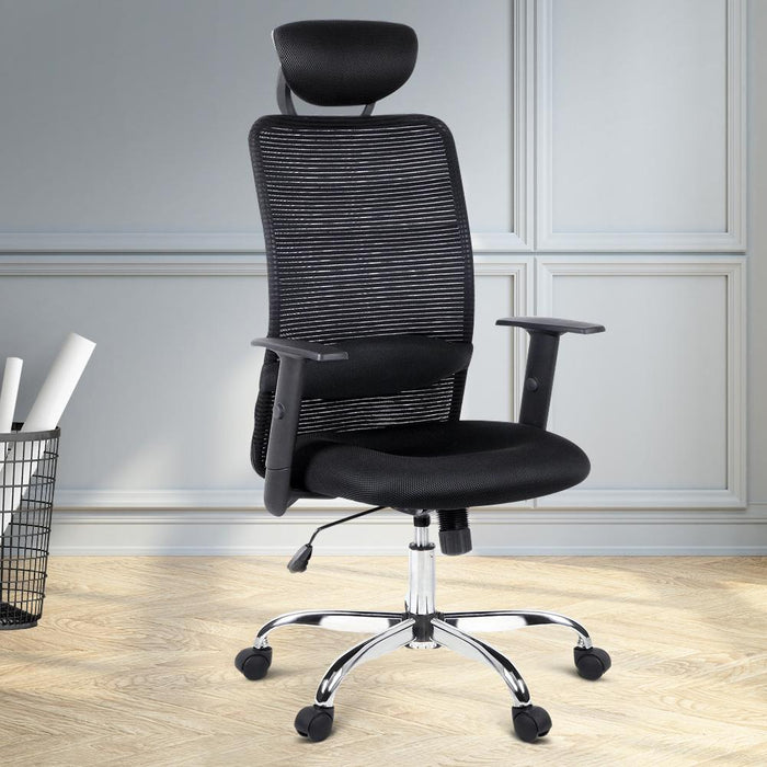 Bostin Life Mesh High Back Office Desk Chair - Black Furniture >