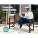 Bostin Life Wooden Garden Bench Chair Natural Outdoor Furniture Décor Patio Deck 3 Seater >