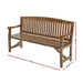 Gardeon Wooden Garden Bench Chair Natural Outdoor Furniture Décor Patio Deck 3 Seater >