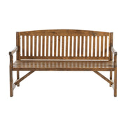 Gardeon Wooden Garden Bench Chair Natural Outdoor Furniture Décor Patio Deck 3 Seater >