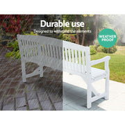 Bostin Life Wooden Garden Bench Chair Natural Outdoor Furniture Décor Patio Deck 3 Seater >