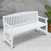 Bostin Life Wooden Garden Bench Chair Natural Outdoor Furniture Décor Patio Deck 3 Seater >