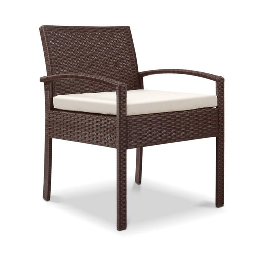 Bostin Life Bistro Wicker Chair Brown Furniture > Outdoor
