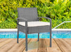 Bostin Life Bistro Wicker Chair Grey Furniture > Outdoor