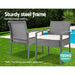 Bostin Life Bistro Wicker Chair Grey Furniture > Outdoor