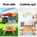 Bostin Life Keezi Kids Wooden Picnic Table Set With Umbrella Baby & > Furniture