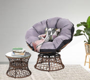 Bostin Life Papasan Chair And Side Table - Brown Furniture > Outdoor