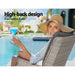 Bostin Life Recliner Chairs Outdoor Sun Lounge Setting Patio Furniture Wicker Sofa Dropshipzone