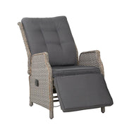 Bostin Life Sun Lounge Setting Recliner Chair Outdoor Furniture Patio Wicker Sofa Dropshipzone